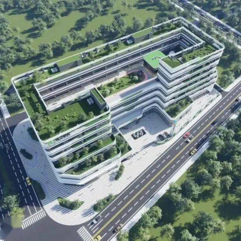 Jinggong Manufacturing Co., Ltd. Headquarters Industrial Park - Colorful Magical Art Stone Project Case